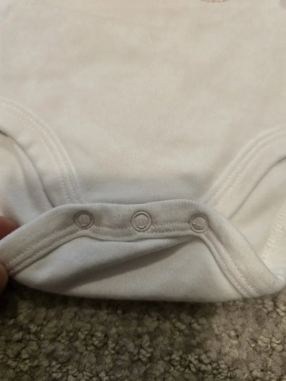 Lalph Lauren Baby Long-Sleeve One-Piece with Pink Teddy Embroidery